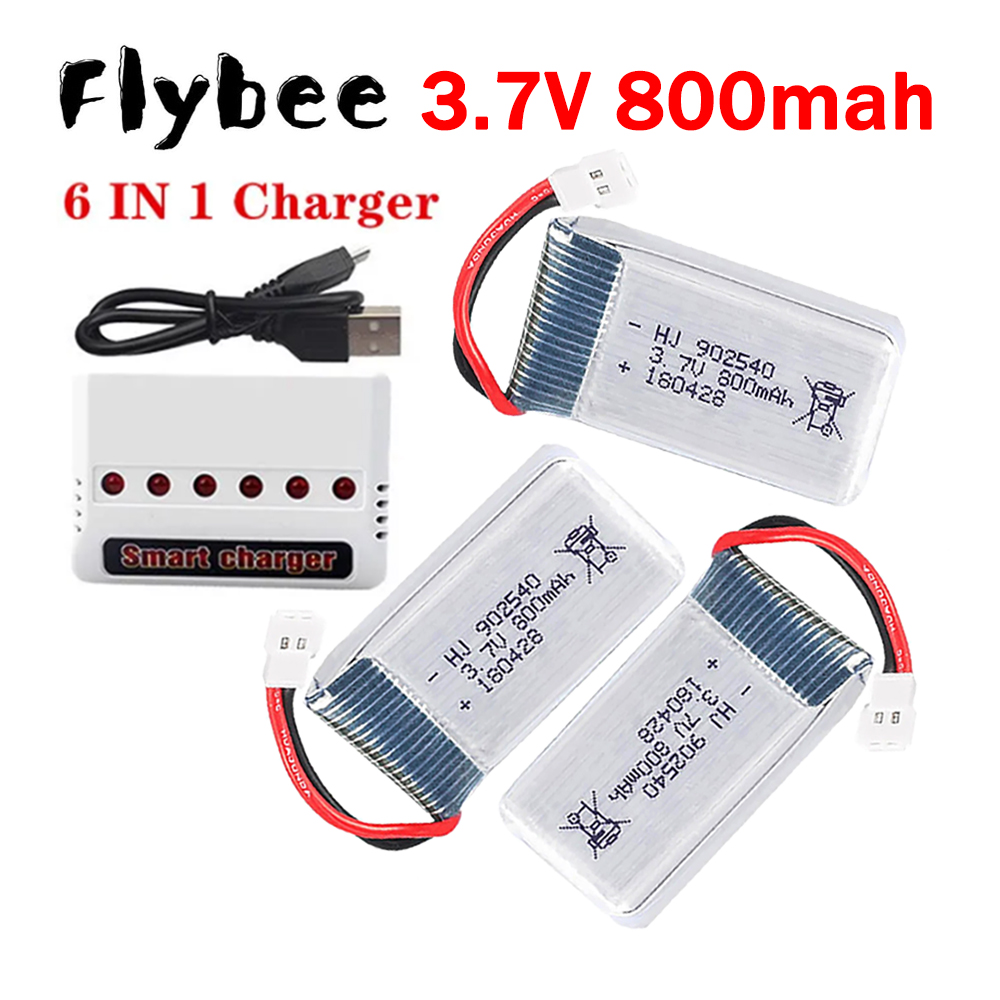 Rc Hobby Airplanes - MEW 800mAh 3.7V Lipo Pil +