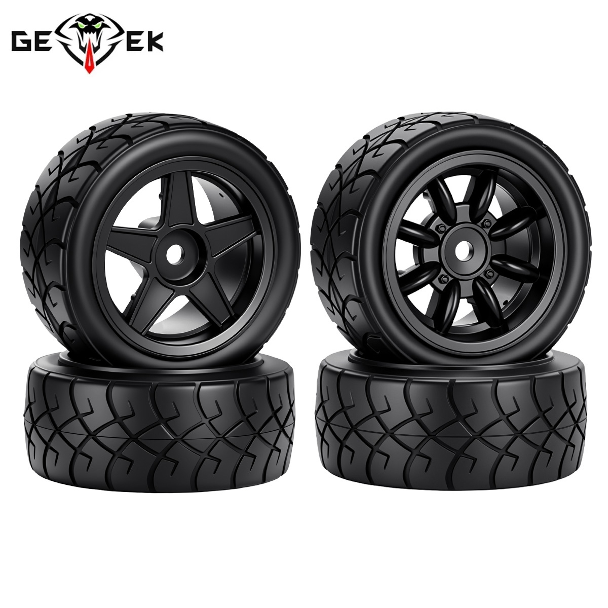 Wheel Rim Rc - 57MM Kauçuk Lastik Plastik Jantlar, 12mm