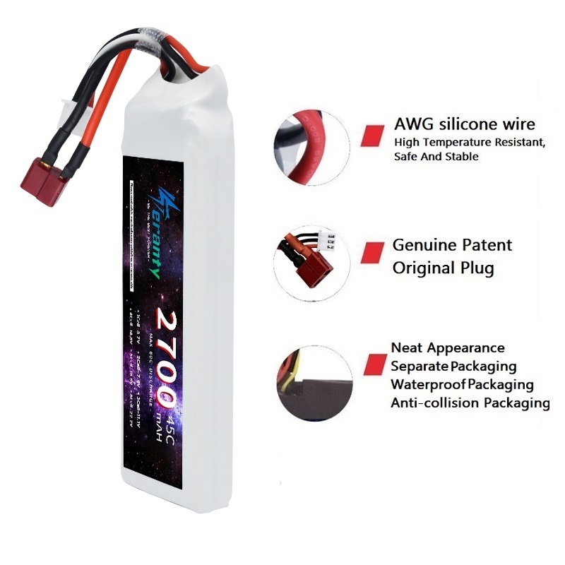 1/3 adet 2S 7.4V Lipo pil 2700 - Rc Hobby Tank incelemesi ve fiyatı