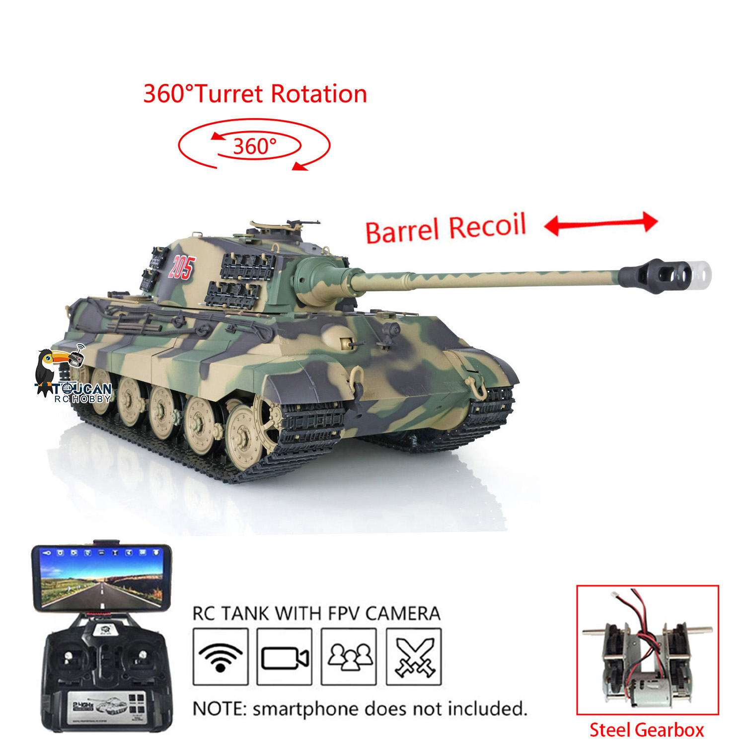 Heng Long RC Panzer Tankları 1 - Rc Hobby Kings incelemesi ve fiyatı