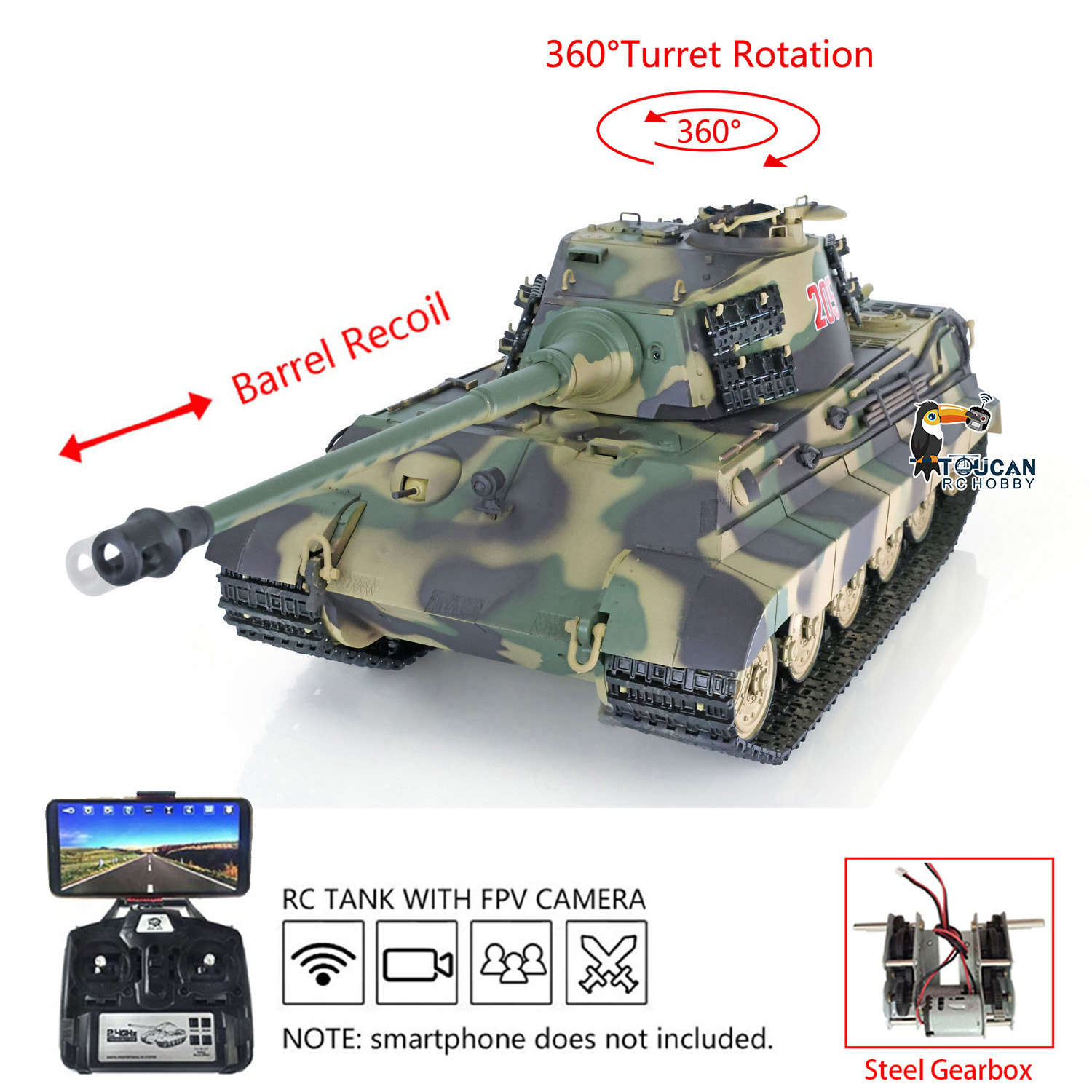 Heng Long RC Panzer Tankları 1 - Rc Hobby Kings incelemesi ve fiyatı