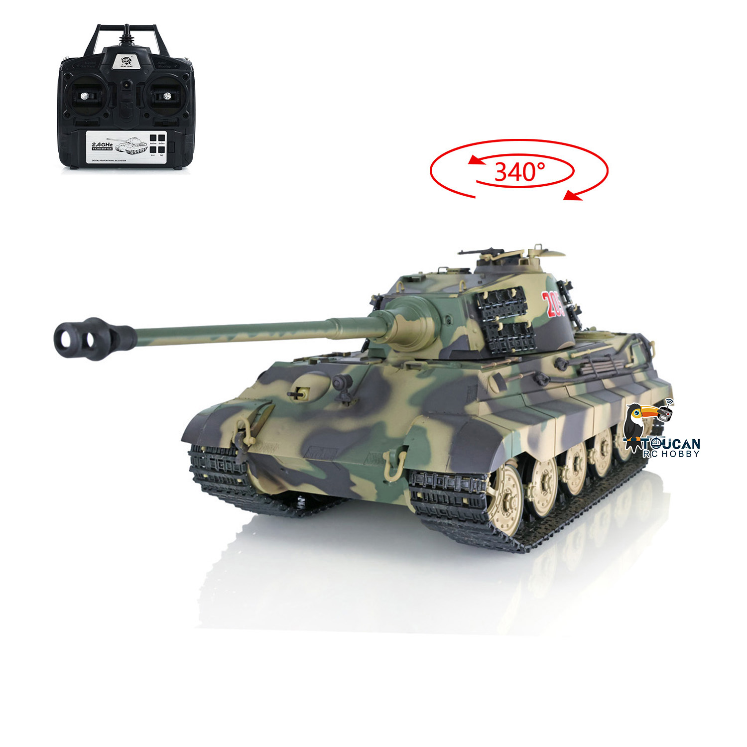 2.4G Heng Long 1/16 Ölçekli RT - Rc Hobby Kings incelemesi ve fiyatı