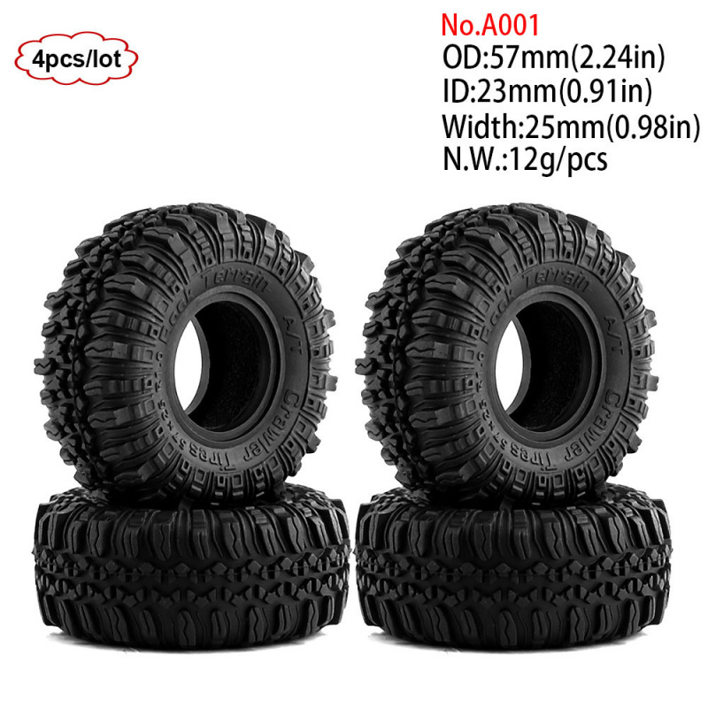 4 adet 1.0 inç 57-67mm RC pale - Wheel Rim Rc incelemesi ve fiyatı
