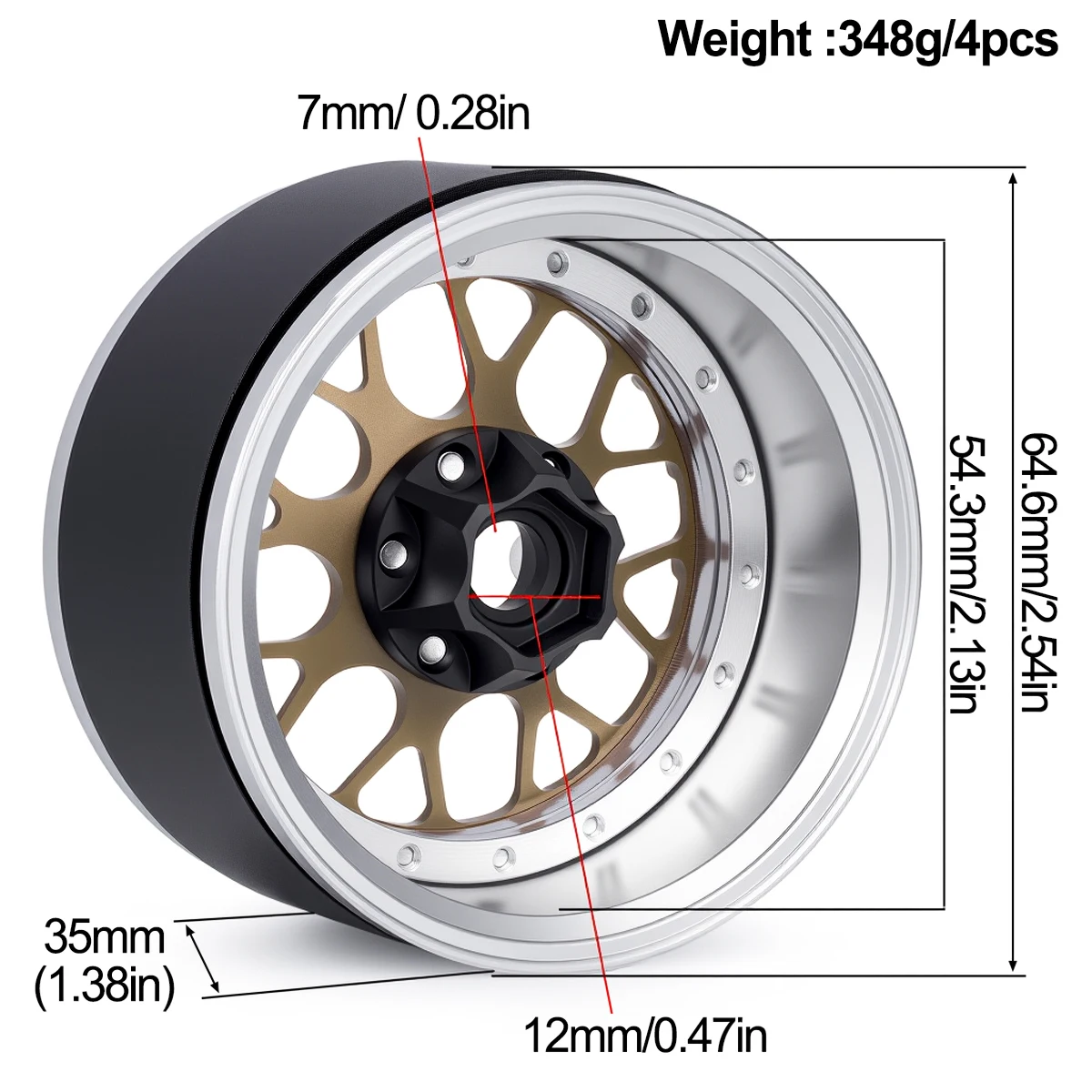 2.2 İnç Alüminyum Beadlock Jan - Wheel Rim Rc incelemesi ve fiyatı