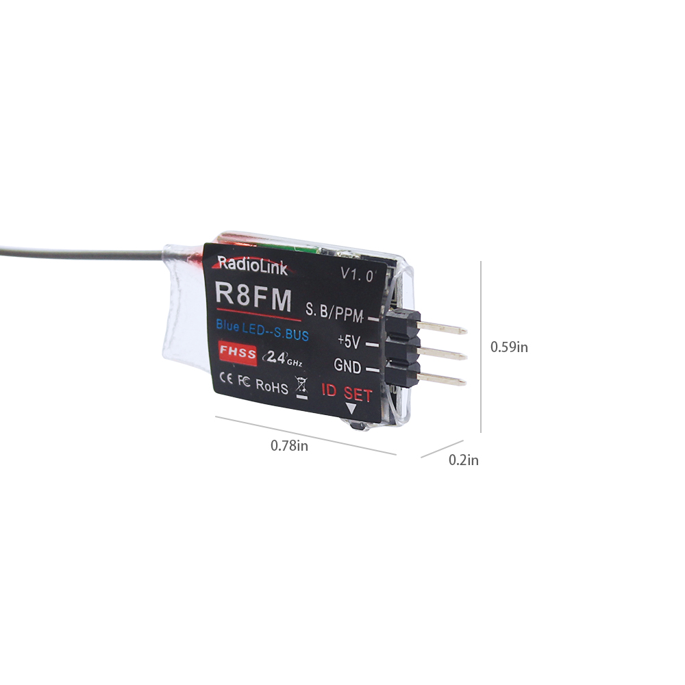 Radiolink 2.4GHz R8FM 8CH RC A - Receiver Sbus 8Ch incelemesi ve fiyatı